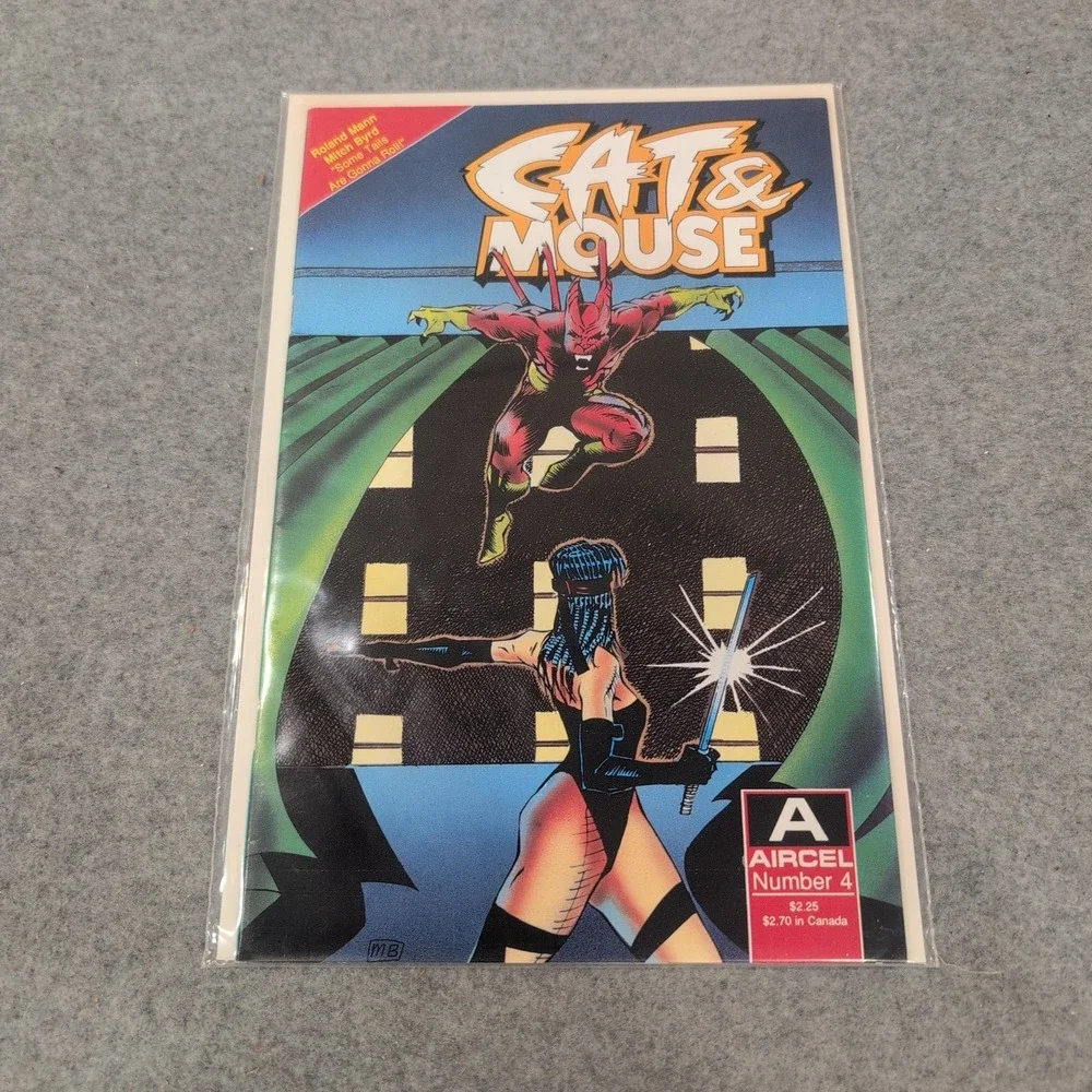 Aircel Comics Cat & Mouse Number 4 Roland Mann Mitch Byrd 1990 VG+ - Picture 1 of 1